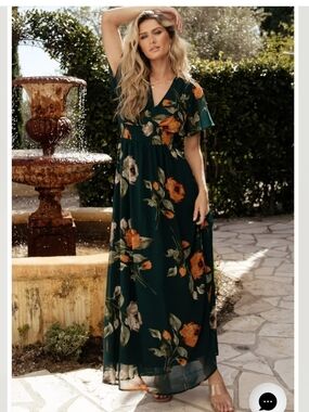 Baltic Born Birdie Maxi Dress Deep Topaz Floral
